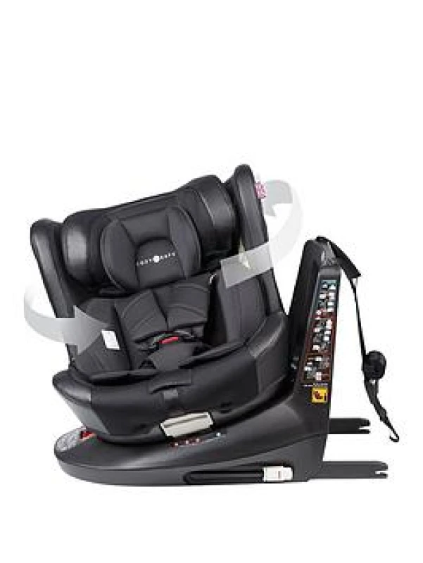Image of Cozy N Safe Comet+ 360° 40-150cm Child Car Seat - Jet, Black EST231