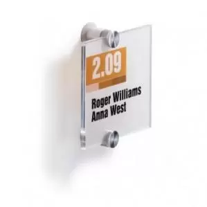 Image of Durable CRYSTAL SIGN Door Sign 105x105mm Pack of 1