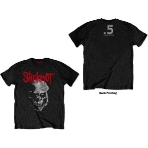 image of Slipknot - Gray Chapter Skull Unisex Large T-Shirt - Black