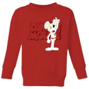 Image of Danger Mouse Pose Kids Sweatshirt - Red - 11-12 Years