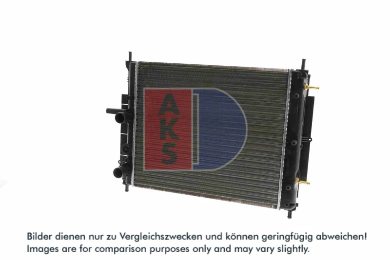 Image of AKS DASIS 080054N Engine radiator Aluminium, Mechanically jointed cooling fins Radiator,engine cooling (470)