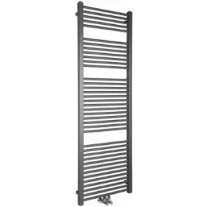 image of Warmehaus Falun Square Heated Towel Rail Radiator Ladder Style Bathroom Radiator Rad Anthracite 1800 x 600mm