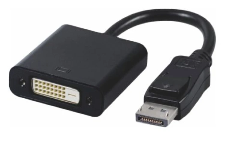Image of Microconnect DPDVID video cable adapter 0.15 m DisplayPort DVI-D Black