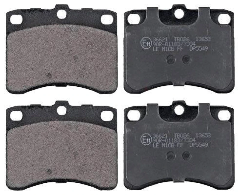 Image of A.B.S. 36621 Brake pad set without integrated wear sensor Brake Pad Set,disc brake (402)