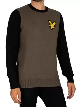 Image of Block Marl Crew Knit