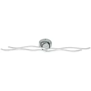 Image of Netlighting Roncade Integrated LED Flush Ceiling Light Chrome