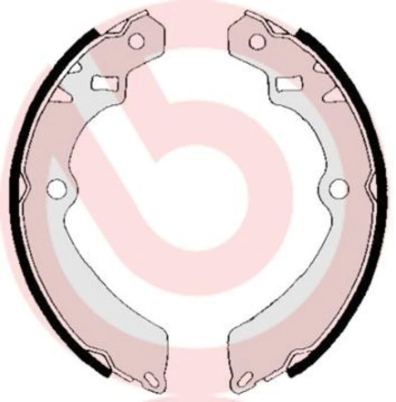 Image of BREMBO Brake Shoe Set BREMBO S 79 509
