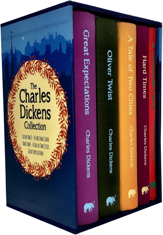 Image of Charles Dickens 5 Books Collection Box Set (Oliver Twist, A Christmas Carol, Hard Times) Charles Dickens Books