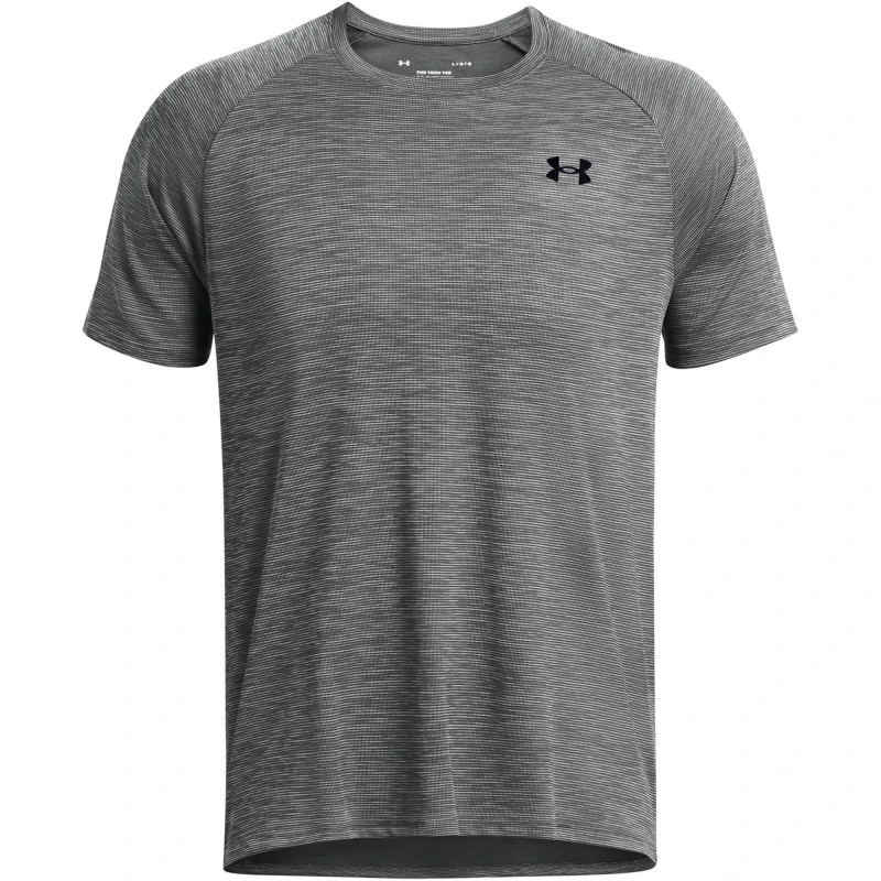 Image of Under Armour Tech Textured Short Sleeve T-Shirt Dark Grey L