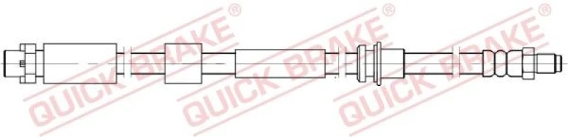 Image of QUICK BRAKE Brake hose QUICK BRAKE 32.838