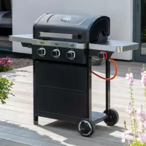 Image of Norfolk Grills Vista 300 Gas 3 Burner with Side Burner Black