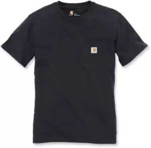 Image of Carhartt Workwear Pocket Womens T-Shirt, black, Size L, black, Size L for Women
