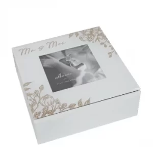 Image of AMORE BY JULIANA Mr & Mrs Trinket Box with Frame