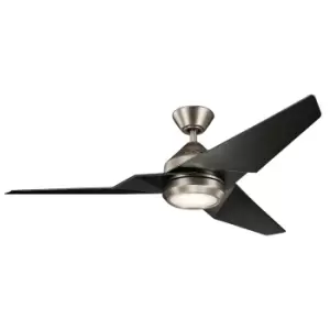 image of Kichler Jade Ceiling Fan with Light & Remote, 152cm Grey