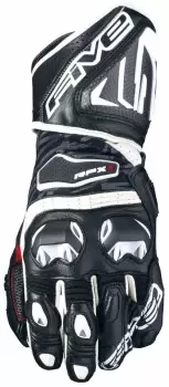 Image of Five RFX 1.1 Motorcycle Gloves, black-white, Size L, black-white, Size L