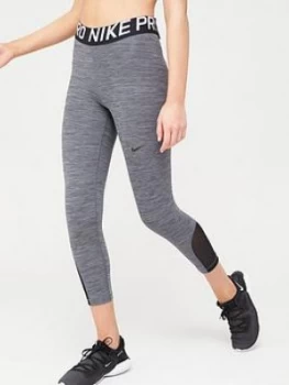 Image of Nike Pro Training Crop Legging, Black, Size L, Women
