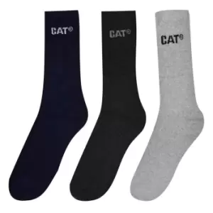 Image of Caterpillar 3 Pack Crew Socks Mens - Multi