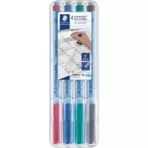 image of Staedtler OHP pen Lumocolor 305F WP4-1 Assorted colour