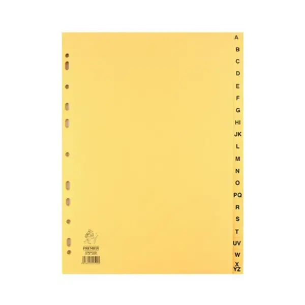 Image of Buff A4 20-Part A-Z Index For A4 Ring Binders or Lever Arch Files WX26011