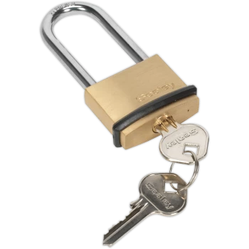 image of Sealey Brass Padlock 40mm Long