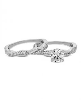 image of Simply Silver Infinity Ring Set