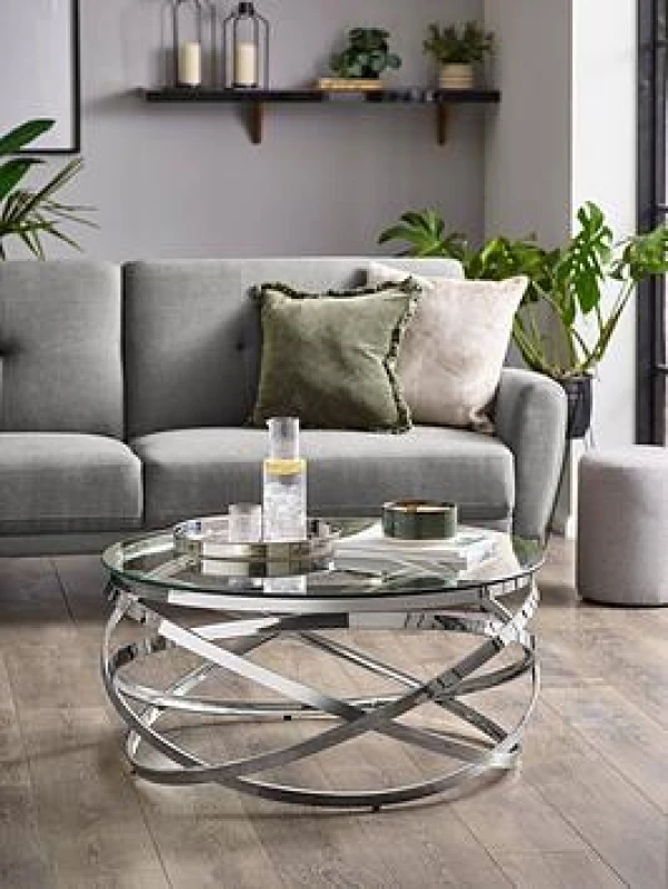 Image of Julian Bowen Vienna Coffee Table, Silver VIE001