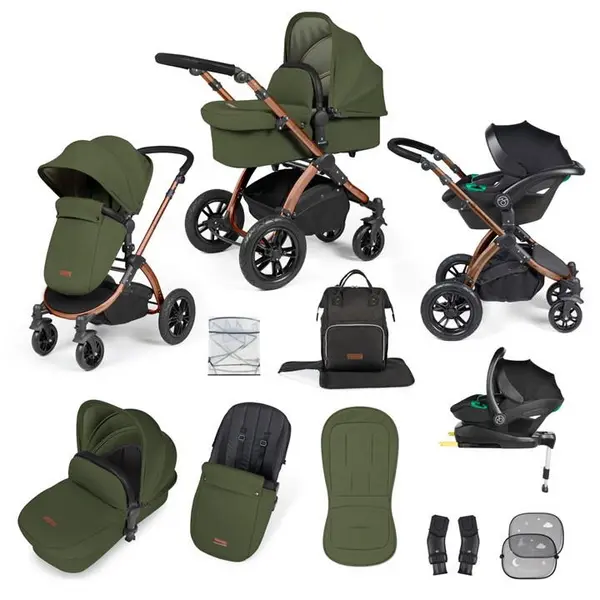 image of Ickle Bubba Stomp Luxe All-in-One I-Size Travel System Travel one White 42753082055