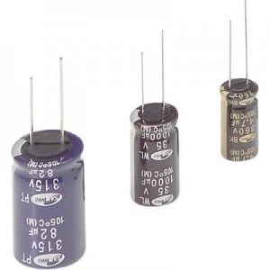 image of Samwha WB1E107M6L011PC Electrolytic capacitor Radial lead 2.5mm 100 25 V 20 x L 6.3mm x 11mm