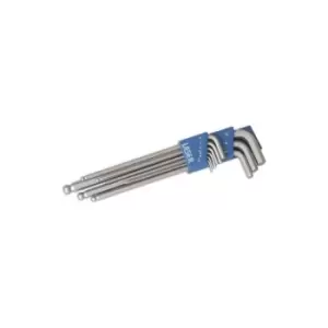 Image of LASER Extra Long Hex Key Set Ball End - 9 Piece - 2220