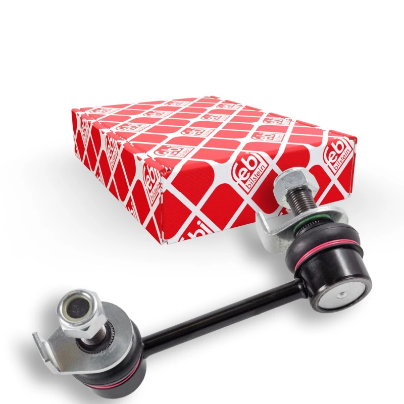 Image of FEBI BILSTEIN 42603 Anti-roll bar link Rear Axle Left Steel Link Stabiliser (3229)