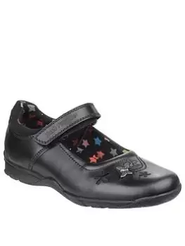 Image of Hush Puppies Clare Mary Jane Back To School Shoe - Black, Size 10.5 Younger