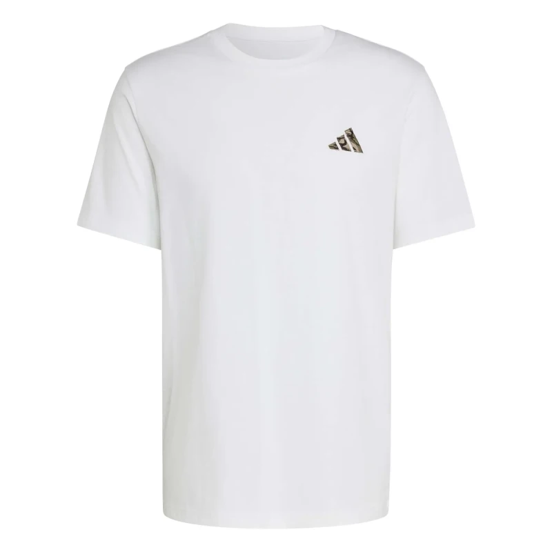 Image of Adidas T-Shirt adidas Camo Small Logo Blanc Male XL