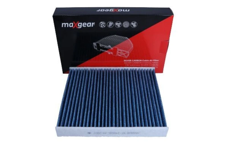 Image of MAXGEAR 26-1892 Pollen filter SILVER CARBON with anti-allergic effect Filter,interior air (424)