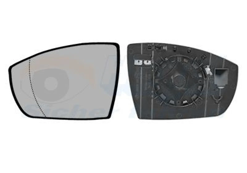 Image of VAN WEZEL Wing mirror glass VAN WEZEL 1802837