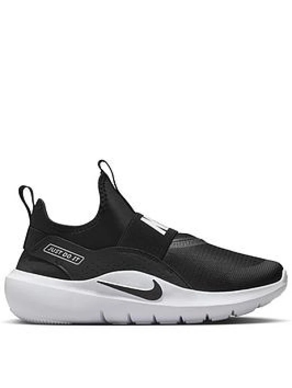 Image of Nike Flex Runner 4 Shoes Juniors - Black Male 5.5