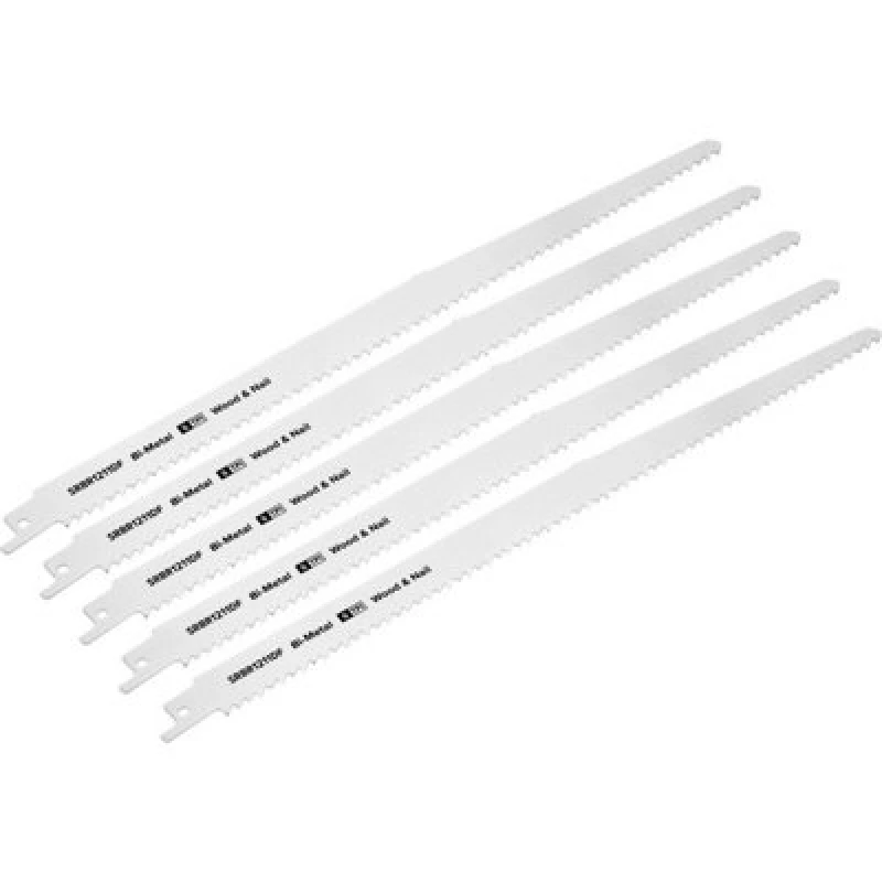 Image of Loops 5 PACK 300mm Bi-Metal Reciprocating Saw Blade - 6 TPI - Milled Side Set Teeth Multi