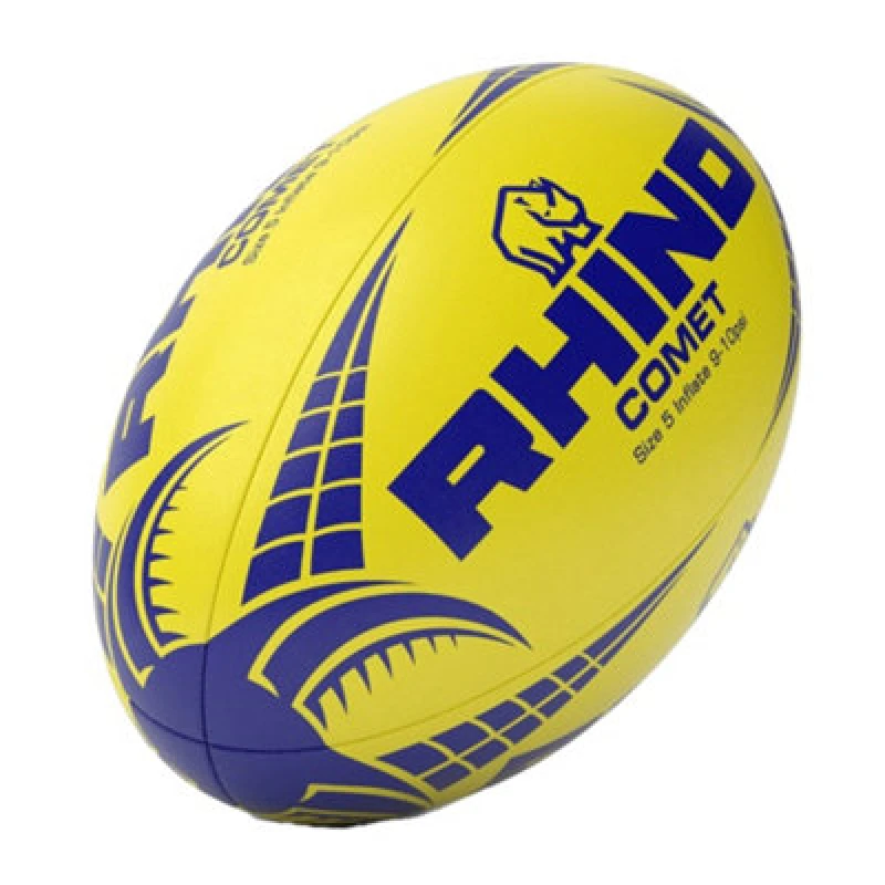 Image of Rhino Comet Rugby Ball Yellow (5)
