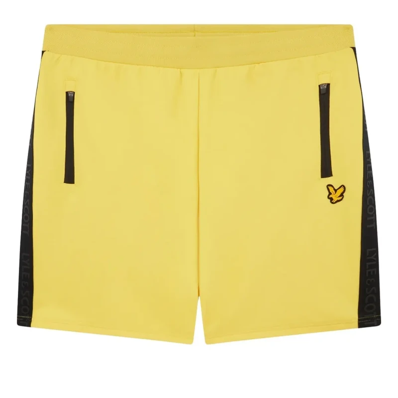 Image of Lyle & Scott Short Lyle & Scott Tape Slide tape Jaune Male L