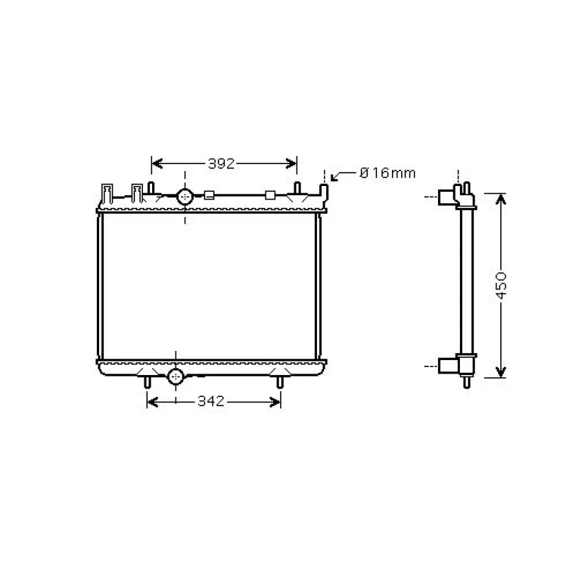 Image of Engine radiator DIEDERICHS DCM2792