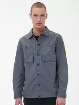 Image of Barbour International Cadwell Double Pocket Overshirt - Grey Size M Men