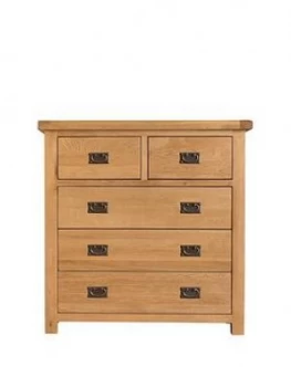 image of K-Interiors Alana Ready Assembled 2 + 3 Drawer Chest