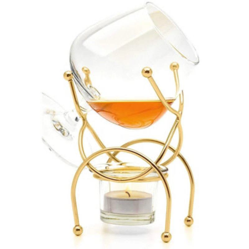 Image of Original Products Bar Orignale Brandy Warmer Set Deluxe Gold Gold unisex