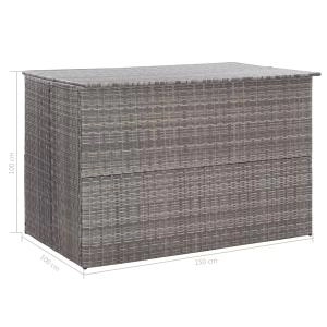 Image of Rattan Storage Box with Cover N17477 Garden & Outdoor