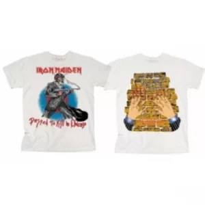 image of Iron Maiden Chicago Mutants Mens White T Shirt: Small