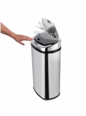 Image of Morphy Richards 971504 42l Square Sensor Bin S/steel