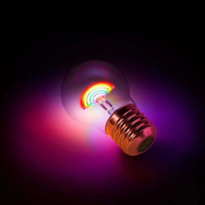 Image of Suck UK Cordless Rainbow Light Bulb Battery Operated Multi