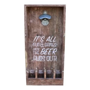 Image of Wall Hanging Bottle Top Drinking Game, Small