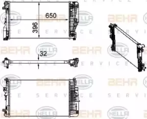 Image of x1 Behr Heat Exchanger 8MK376756-134 Genuine replacement part for Car Made in CN