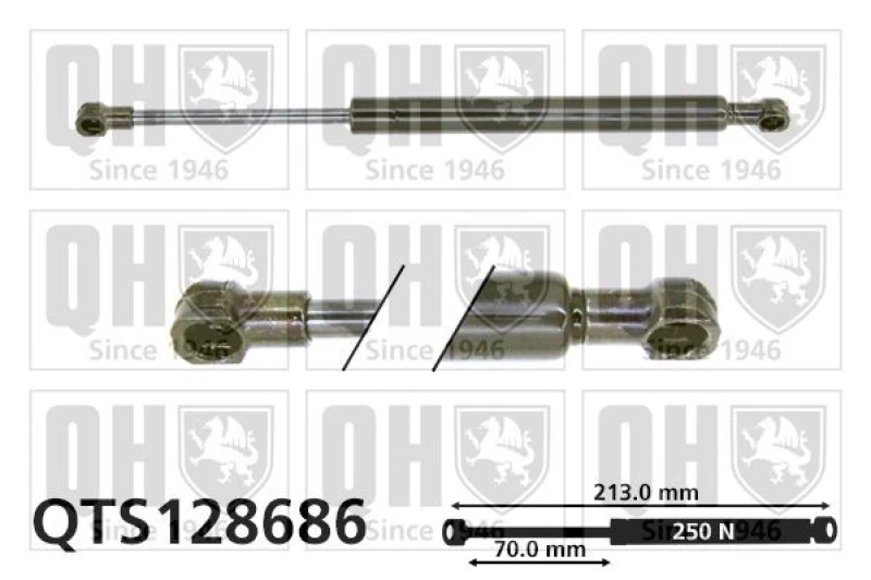 Image of QUINTON HAZELL Bonnet strut QUINTON HAZELL QTS128686