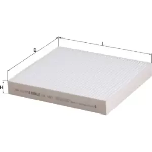 Image of Pollen Air Filter (Standard) La460 78518128 By Mahle Original